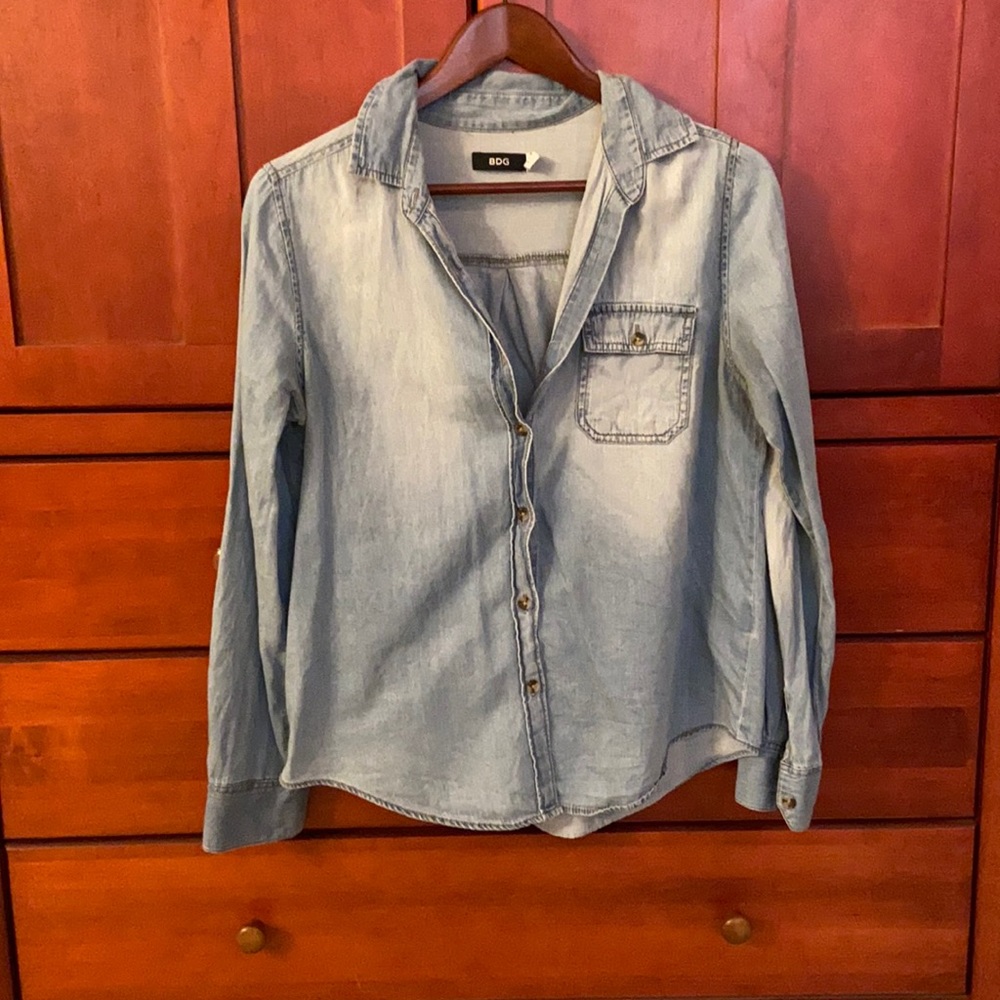 Chambray jean shirt